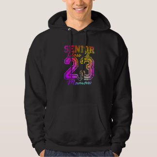Farbige stolze Mamaw süße Herz-Absolventin Seniori Hoodie