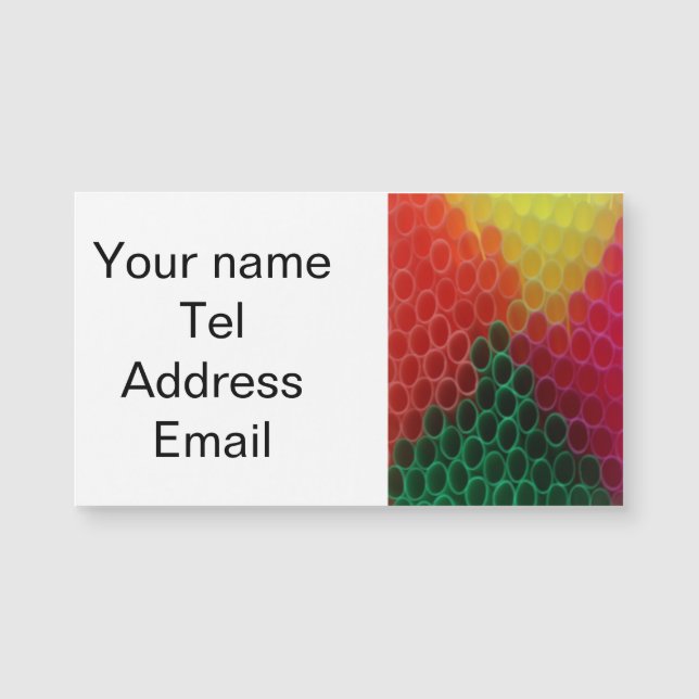 Farbige Strahlen Magnetkarte (Vorderseite)