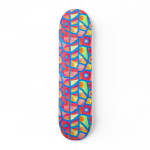 FARBIGE STRASSE POP KUNST COOLE SKATEBOARD