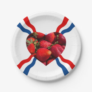 Farbige Strawberry Birthday Party Paper Teller