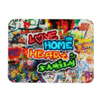 Farbige Streetart-Graffiti-Liebesheim-Herz