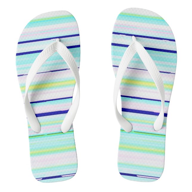 Farbige Streifen abstrakt Flip Flops (Fußbett)