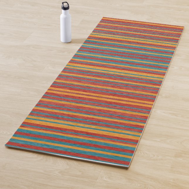 Farbige Streifen B Yogamatte (Beispiel)