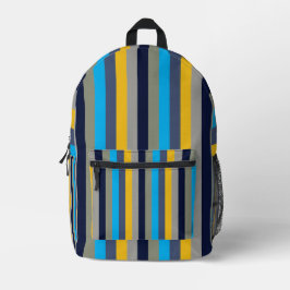 Farbige Streifen Bedruckter Rucksack