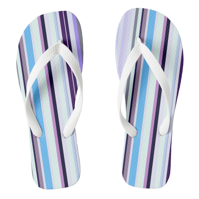 Farbige Streifen Flip Flops (Fußbett)