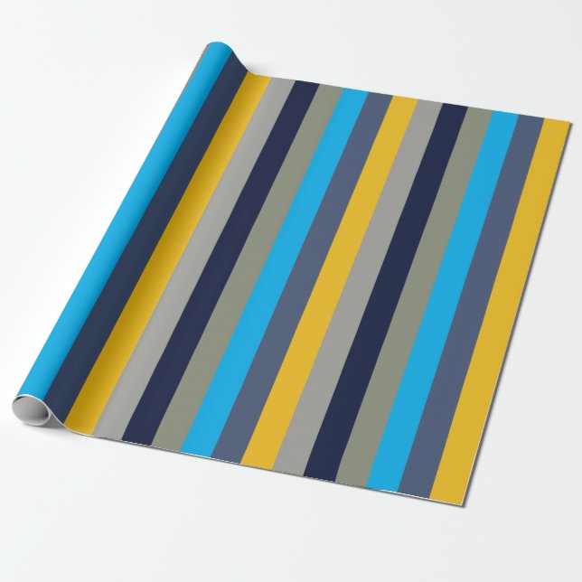 Farbige Streifen Geschenkpapier (Ungerollt)