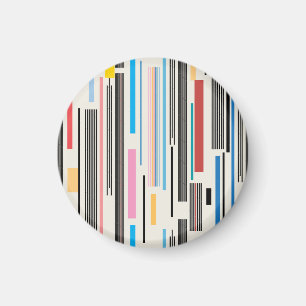 Farbige Streifen: Grafikmuster Mix Magnet
