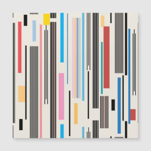 Farbige Streifen: Grafikmuster Mix Magnetkarte