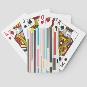 Farbige Streifen: Grafikmuster Mix Spielkarten