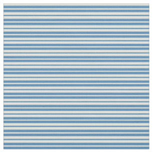 Farbige Streifen/Linienmuster in Beige und Blau Stoff