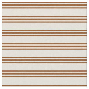 Farbige Streifen/Linienmuster in Beige und Braun Stoff