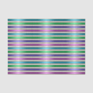 Farbige Streifen Ribbon Pink Blau Aquamarin Lila Seidenpapier