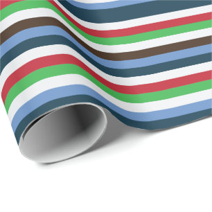 Farbige Streifen zum Geburtstag Geschenkpapier