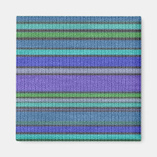 Farbige Strickstreifen nahtlos Muster 2 Magnet