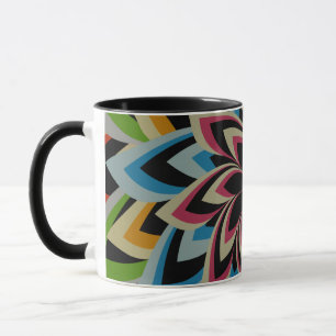 FARBIGE STRUDELBLUMEN   TASSE