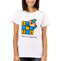 Farbige Sudoku Puzzle Illustration T Shirt