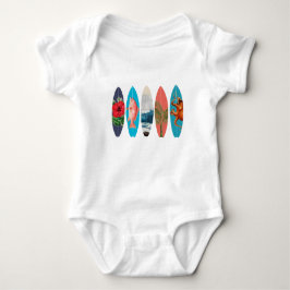 Farbige Surfbretter Baby Strampler