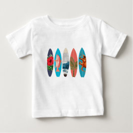 Farbige Surfbretter Baby T-shirt
