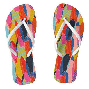 Farbige Surfbretter Flip Flops
