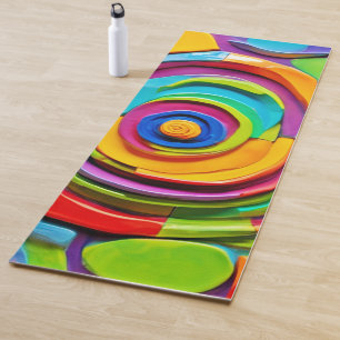 Farbige surrealistische Skulptur-Spielerei Yogamatte