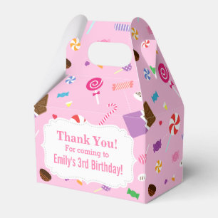 Farbige Süßigkeiten Candy Pink Muster Party Gesche Geschenkschachtel