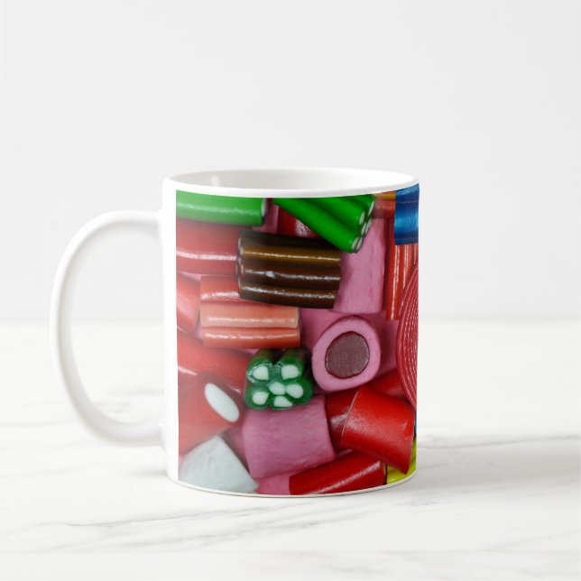 Farbige Süßigkeiten Kaffeetasse (Links)