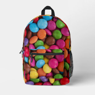 Farbige Süßigkeiten, Süßigkeiten, Süßigkeiten, Leb Bedruckter Rucksack