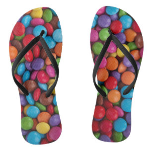 Farbige Süßigkeiten, Süßigkeiten, Süßigkeiten, Leb Flip Flops