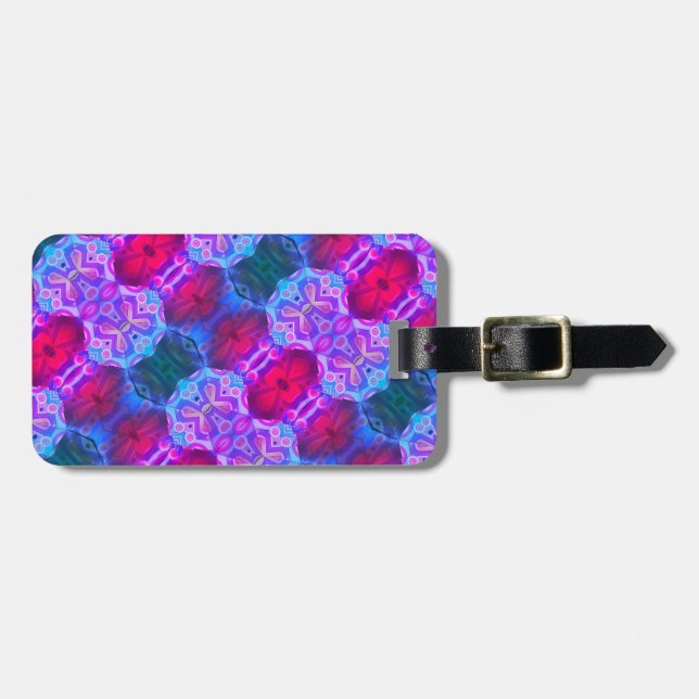 Farbige Symmetrie Gepäckanhänger (Vorderseite horizontal)