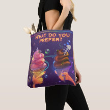 Farbige Tasche mit motivierend Eis
