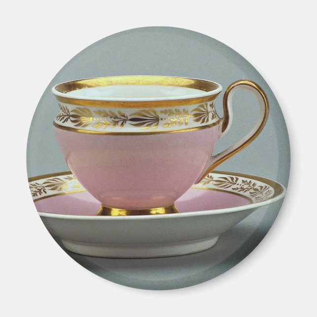 Farbige Tasse und Untertasse , Berlin, Deutschland Magnet (Vorne)