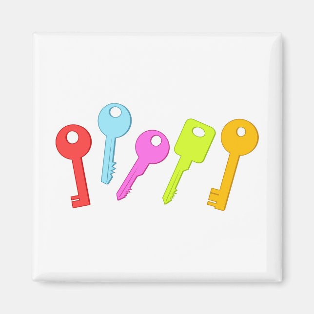 Farbige Tasten Magnet (Vorne)