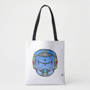 Farbige tätowierte Schädel v0 Tasche