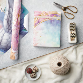 Farbige Taube Geschenkpapier