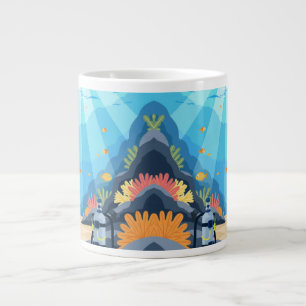 Farbige Tauchabenteuer-Kaffee-Tasse  Jumbo-Tasse