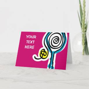 Farbige Tennis-Spiral-Seil Karte
