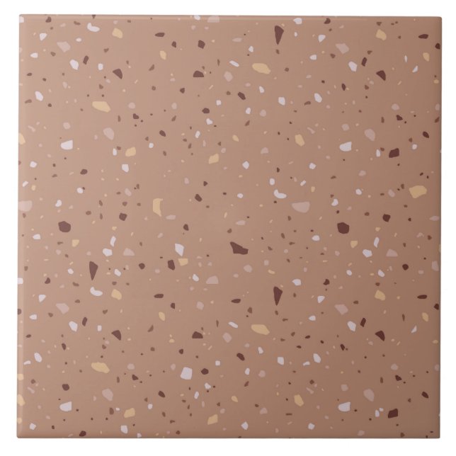 Farbige Terrazzo-Keramik Fliese (Vorderseite)