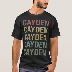 Farbige Textkunst - Name Cayden T-Shirt