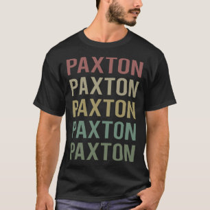 Farbige Textkunst - Paxton Name T-Shirt