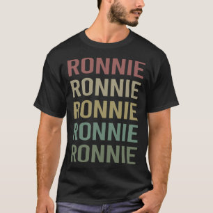 Farbige Textkunst - Ronnie Name T-Shirt