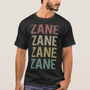 Farbige Textkunst - Zane Name T-Shirt