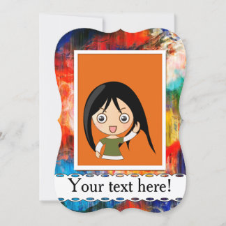 Farbige Textur Einladung