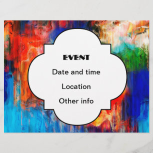 Farbige Textur Flyer