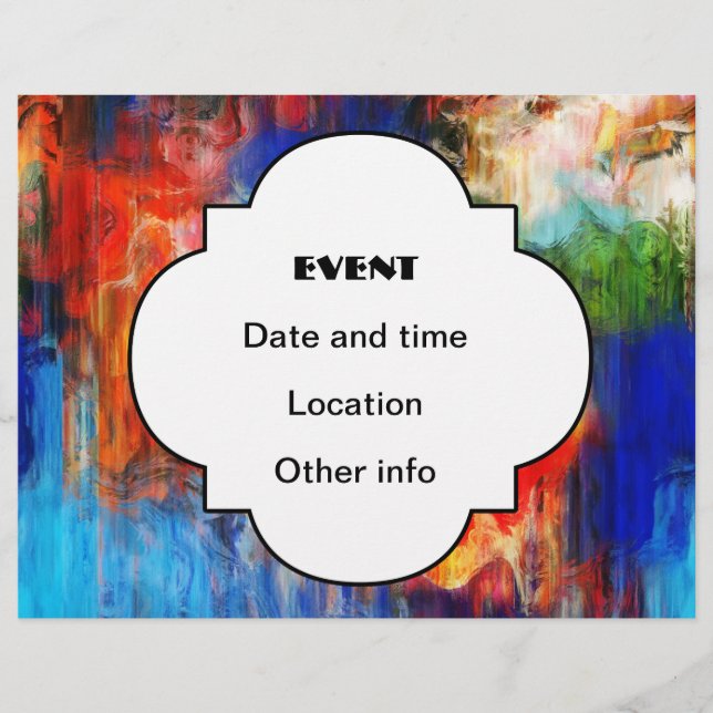 Farbige Textur Flyer (Vorne)