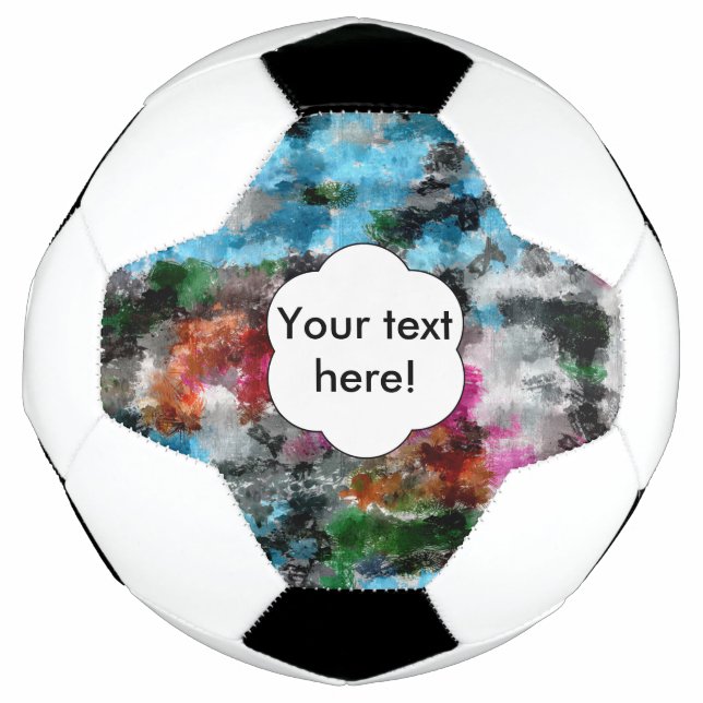 Farbige Textur Fußball (Vorderseite)