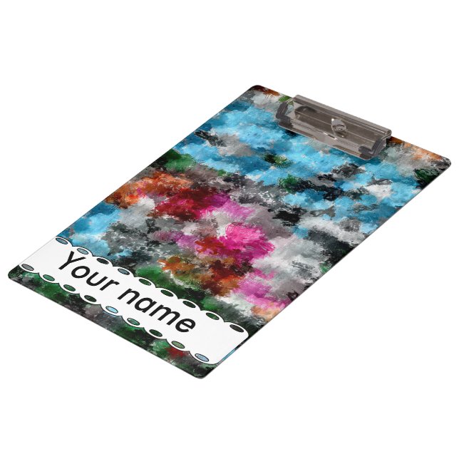 Farbige Textur Klemmbrett (Schrägansicht)