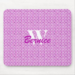 Farbige Textur-Maus-Pad mit Monogramm Mousepad