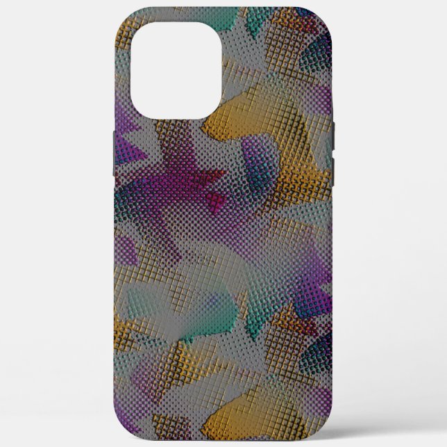 Farbige Textur mit kleinen chaotischen geometrisch Case-Mate iPhone Hülle (Rückseite)