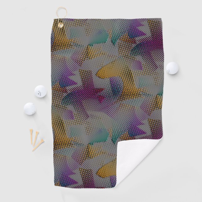 Farbige Textur mit kleinen chaotischen geometrisch Golfhandtuch (Insitu)