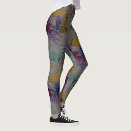 Farbige Textur mit kleinen chaotischen geometrisch Leggings